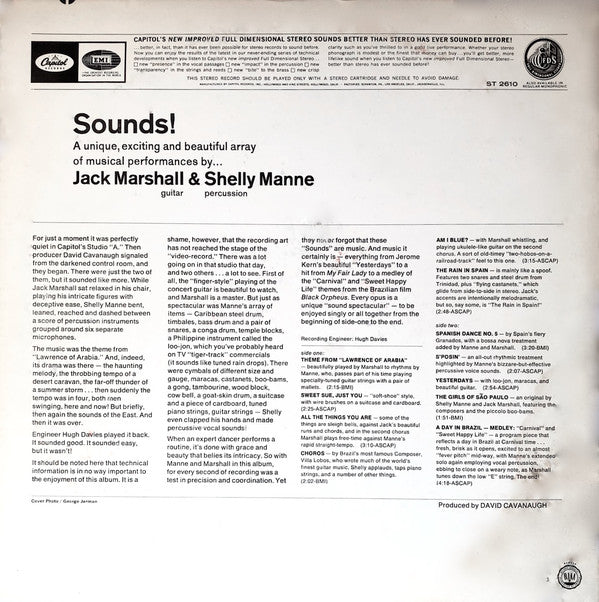 Jack Marshall & Shelly Manne ~ Sounds! (Vinyl) - Djungel & Jazz