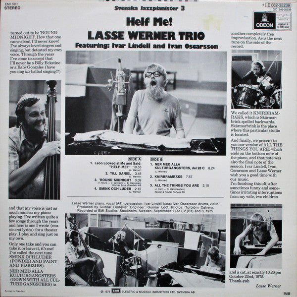 Lasse Werner Trio ~ Helf Me! (Vinyl) - Djungel & Jazz