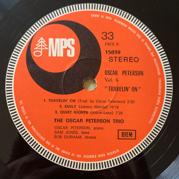The Oscar Peterson Trio ~ Travelin' On (Vinyl) - Djungel & Jazz