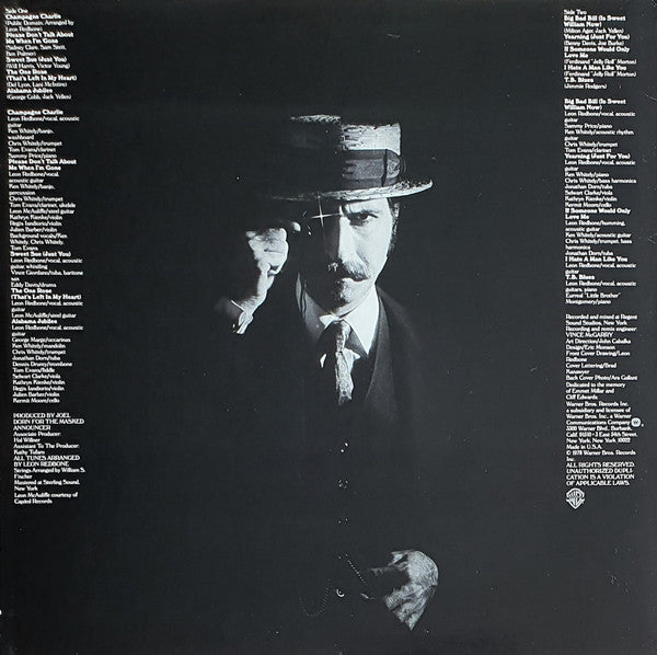 Leon Redbone : Champagne Charlie (LP, Album, RE, RP, Win)