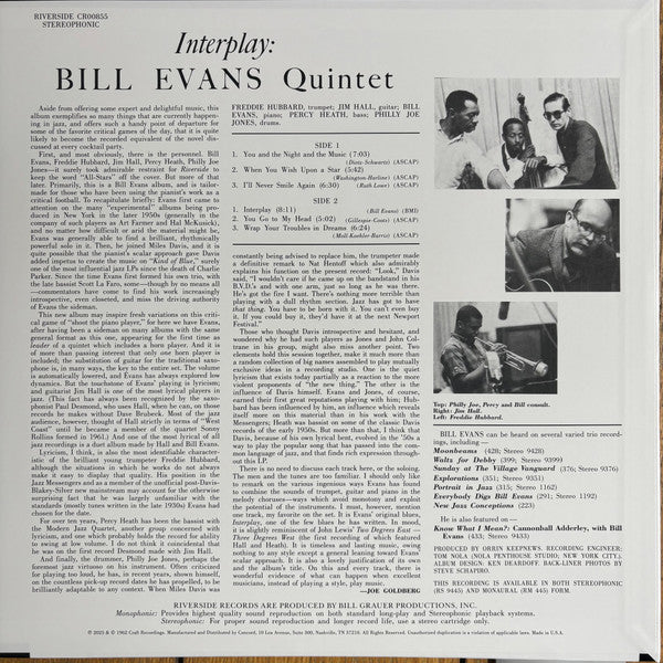 Bill Evans ~ Interplay (Vinyl) - Djungel & Jazz