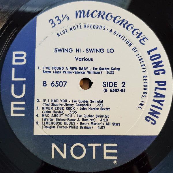 Ike Quebec / Jimmy Hamilton / John Hardee / Benny Morton : Swing Hi - Swing Lo (LP, Comp)