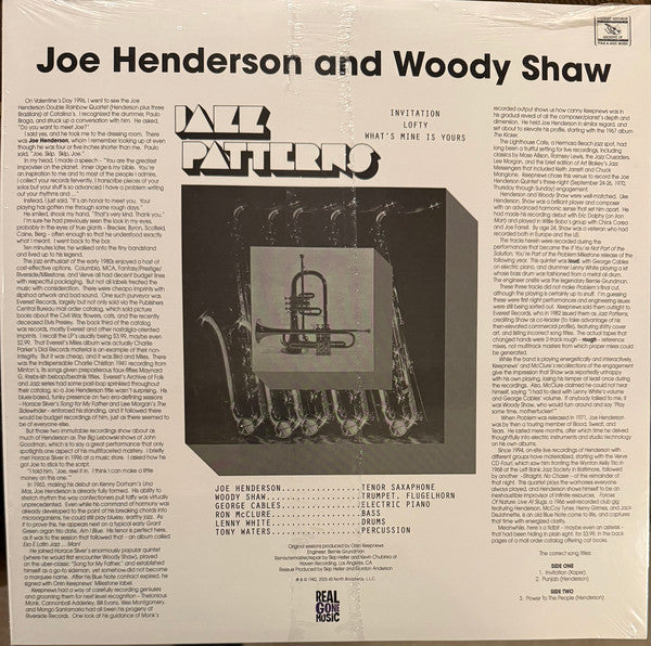 Joe Henderson And Woody Shaw ~ Jazz Patterns (Vinyl) - Djungel & Jazz