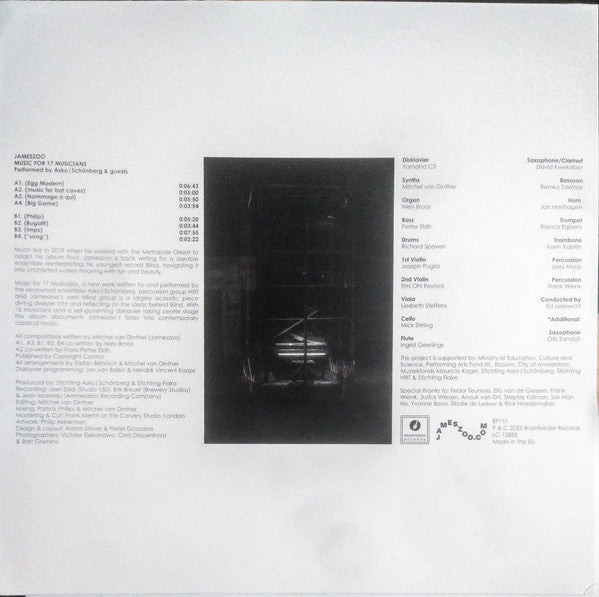Jameszoo, Asko|Schönberg ~  Music For 17 Musicians (Vinyl) - Djungel & Jazz