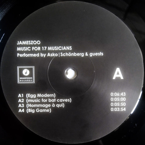 Jameszoo, Asko|Schönberg ~  Music For 17 Musicians (Vinyl) - Djungel & Jazz