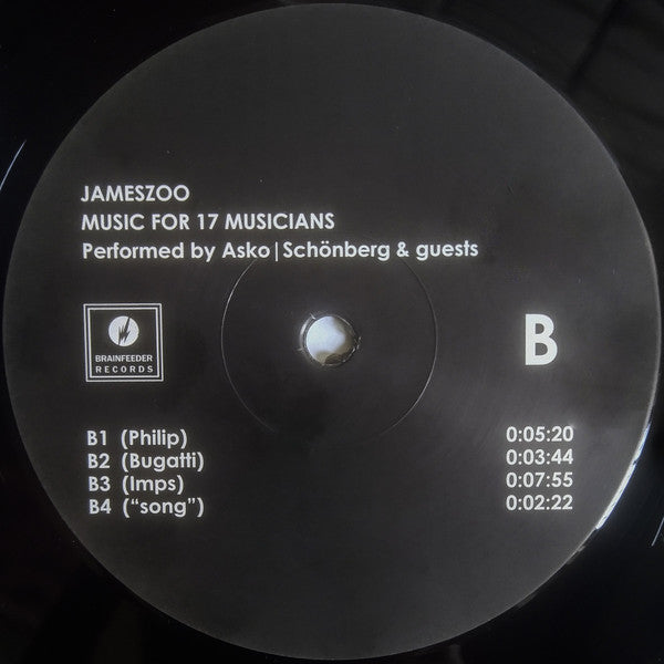 Jameszoo, Asko|Schönberg ~  Music For 17 Musicians (Vinyl) - Djungel & Jazz