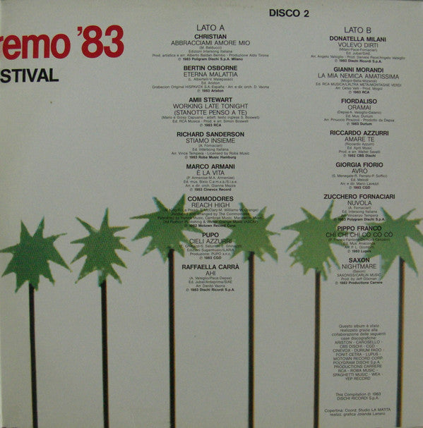 Various ~ Tuttosanremo '83 (Vinyl) - Djungel & Jazz