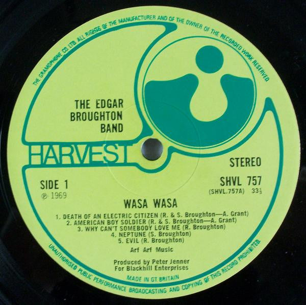 The Edgar Broughton Band : Wasa Wasa (LP, Album, Gat)