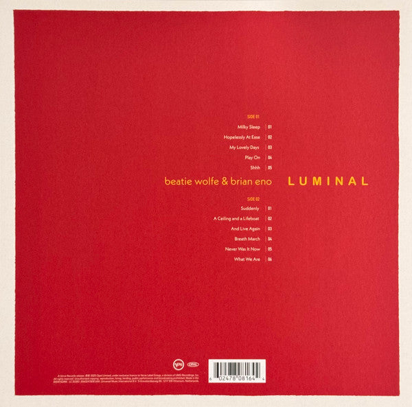 Beatie Wolfe & Brian Eno ~ Luminal (Vinyl) - Djungel & Jazz