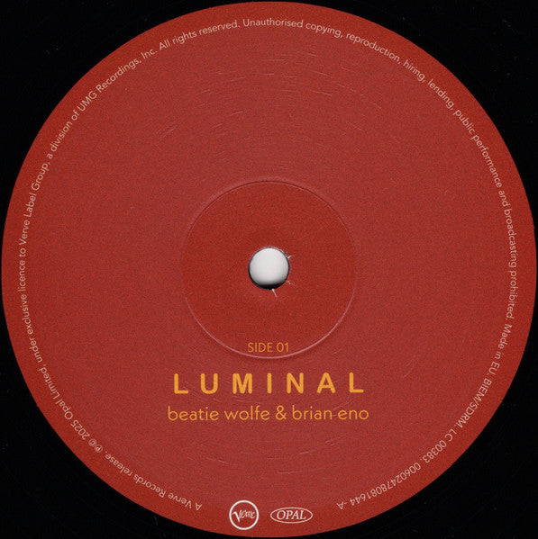 Beatie Wolfe & Brian Eno ~ Luminal (Vinyl) - Djungel & Jazz