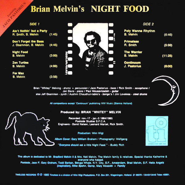 Brian Melvin's Nightfood : Night Food (LP, Album)