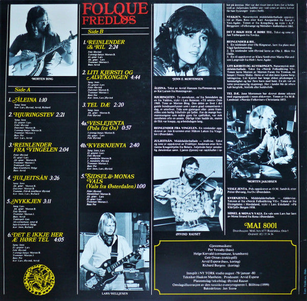 Folque : Fredløs (LP, Album)