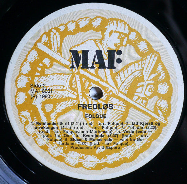 Folque : Fredløs (LP, Album)
