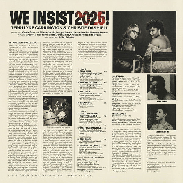 Terri Lyne Carrington & Christie Dashiell ~ We Insist 2025! (Vinyl) - Djungel & Jazz
