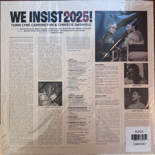 Terri Lyne Carrington & Christie Dashiell ~ We Insist 2025! (Vinyl) - Djungel & Jazz