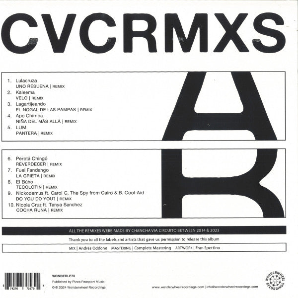 Chancha Vía Circuito ~ Remixes (Vinyl) - Djungel & Jazz