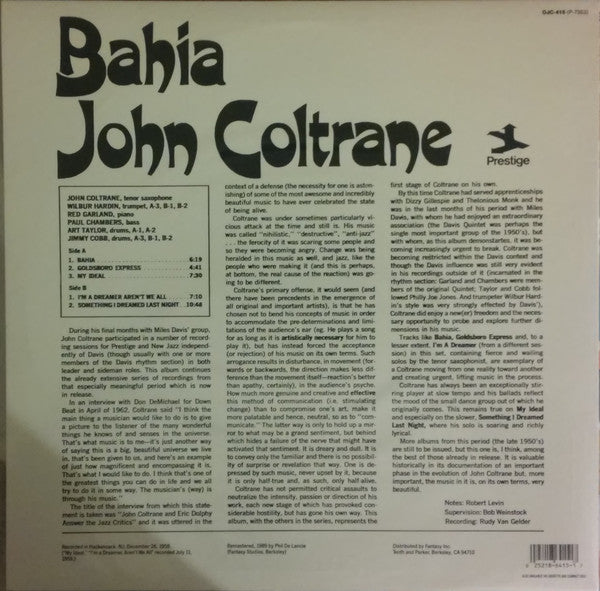 John Coltrane ~ Bahia (Vinyl) - Djungel & Jazz