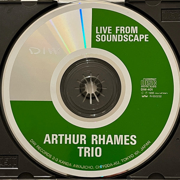 Arthur Rhames Trio ~ Live From Soundscape (Vinyl) - Djungel & Jazz