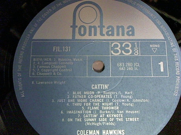 Coleman Hawkins ~ Cattin'! (Vinyl) - Djungel & Jazz