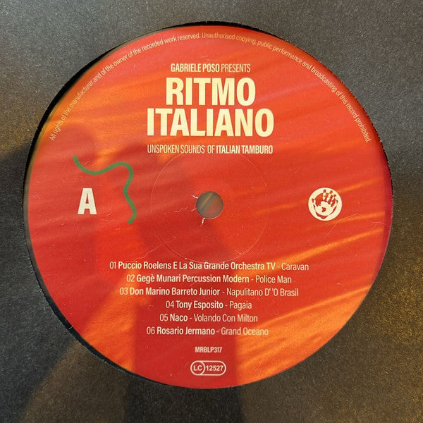 Gabriele Poso ~ Ritmo Italiano 'Unspoken Sounds Of Italian Tamburo' (Vinyl) - Djungel & Jazz