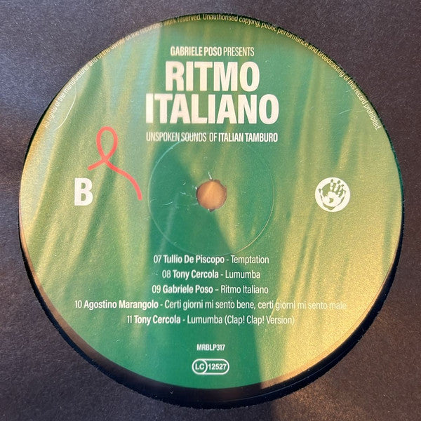 Gabriele Poso ~ Ritmo Italiano 'Unspoken Sounds Of Italian Tamburo' (Vinyl) - Djungel & Jazz