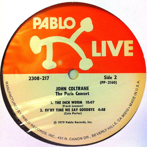 John Coltrane ~ The Paris Concert (Vinyl) - Djungel & Jazz