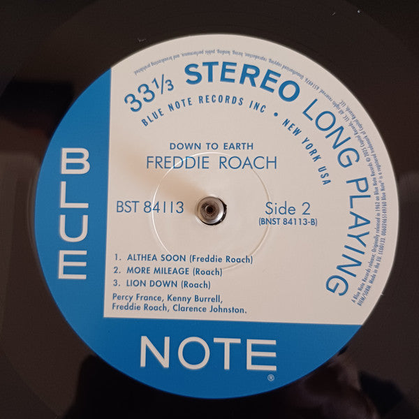 Freddie Roach ~ Down To Earth (Vinyl) - Djungel & Jazz