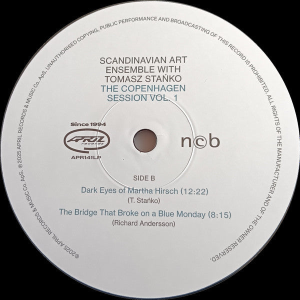 Scandinavian Art Ensemble With Tomasz Stańko ~ The Copenhagen Session Vol. 1 (Vinyl) - Djungel & Jazz