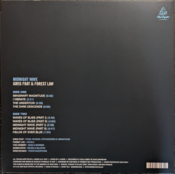 Greg Foat & Forest Law ~ Midnight Wave (Vinyl) - Djungel & Jazz