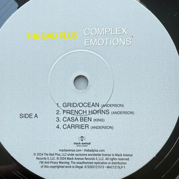 The Bad Plus ~ Complex Emotions (Vinyl) - Djungel & Jazz