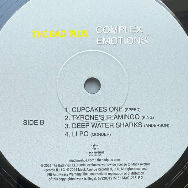 The Bad Plus ~ Complex Emotions (Vinyl) - Djungel & Jazz