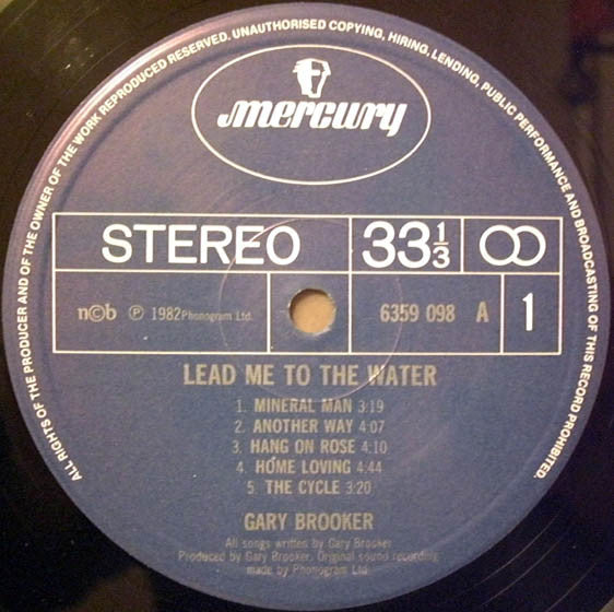 Gary Brooker ~ Lead Me To The Water (Vinyl) - Djungel & Jazz
