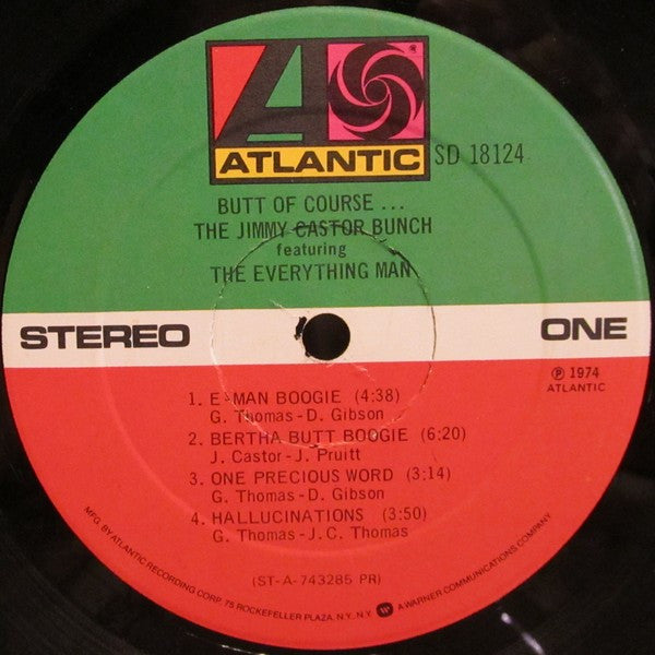 The Jimmy Castor Bunch Featuring The Everything Man ~ Butt Of Course... (Vinyl) - Djungel & Jazz