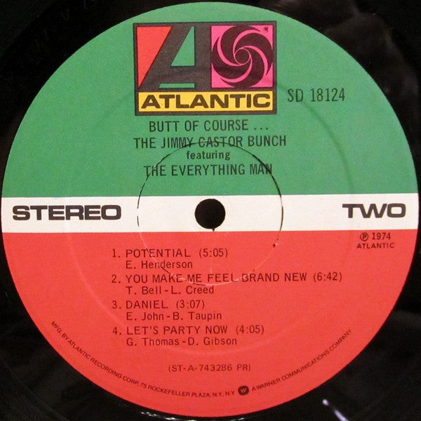 The Jimmy Castor Bunch Featuring The Everything Man ~ Butt Of Course... (Vinyl) - Djungel & Jazz