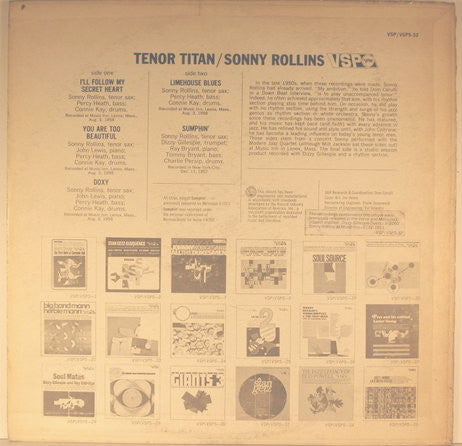 Sonny Rollins ~ Tenor Titan (Vinyl) - Djungel & Jazz