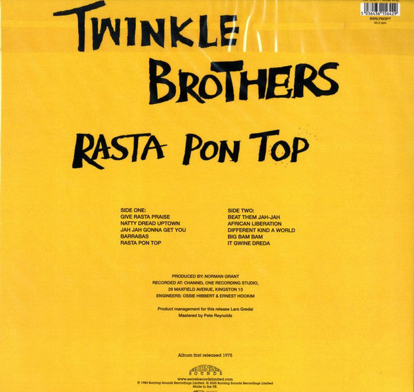 Twinkle Brothers ~ Rasta Pon Top (Vinyl) - Djungel & Jazz