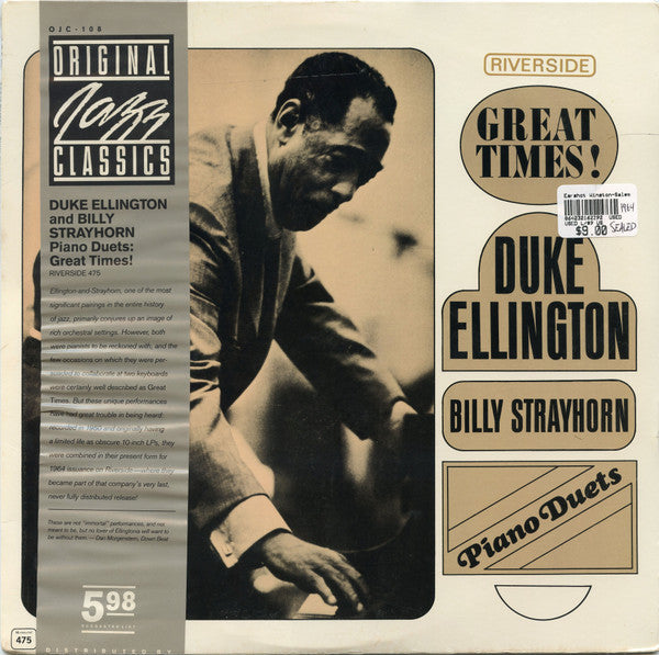 Duke Ellington / Billy Strayhorn ~ Piano Duets: Great Times! (Vinyl) - Djungel & Jazz