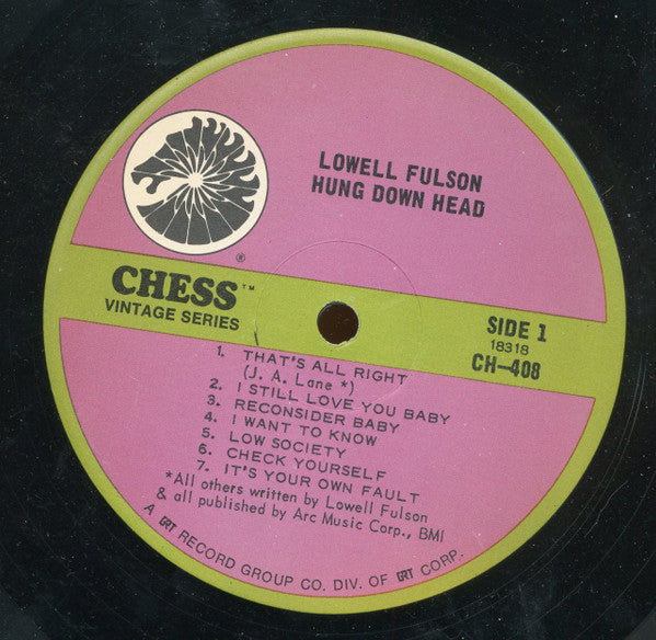Lowell Fulson ~ Hung Down Head (Vinyl) - Djungel & Jazz