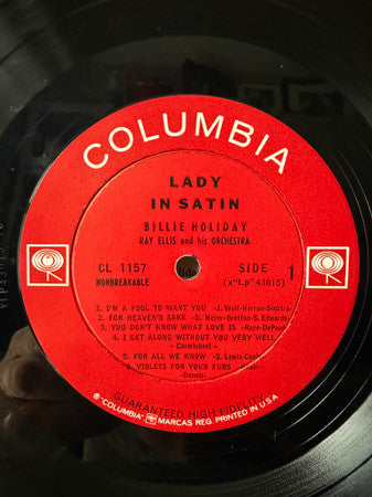 Billie Holiday ~ Lady In Satin (Vinyl) - Djungel & Jazz