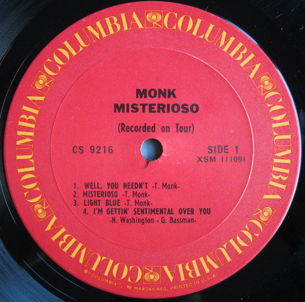 Thelonious Monk ~ Misterioso (Recorded On Tour) (Vinyl) - Djungel & Jazz