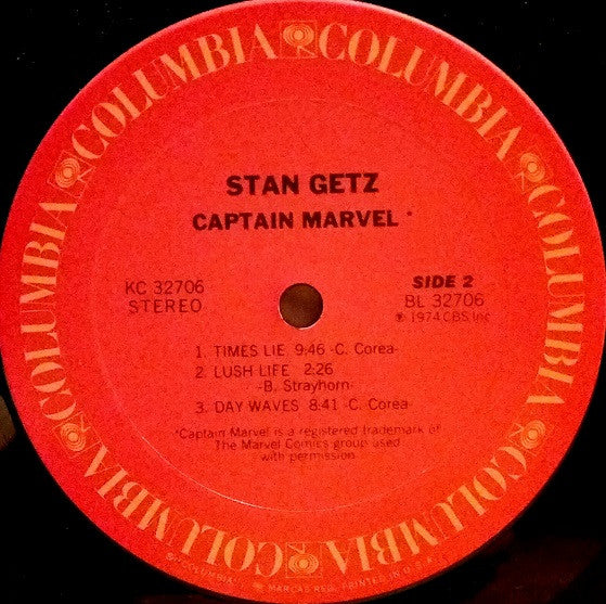 Stan Getz ~ Captain Marvel (Vinyl) - Djungel & Jazz