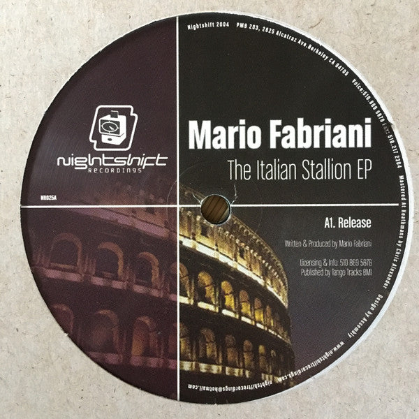 Mario Fabriani : The Italian Stallion EP (12", EP)