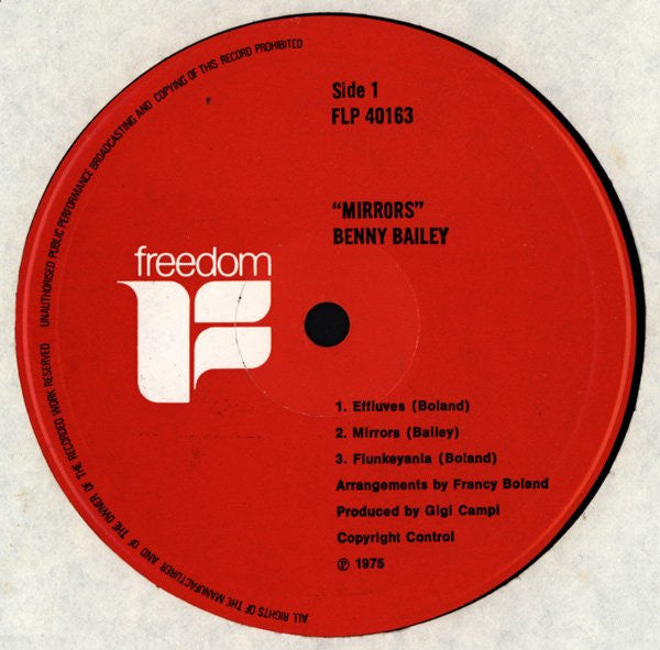 The Amazing Benny Bailey ~ Mirrors (Vinyl) - Djungel & Jazz