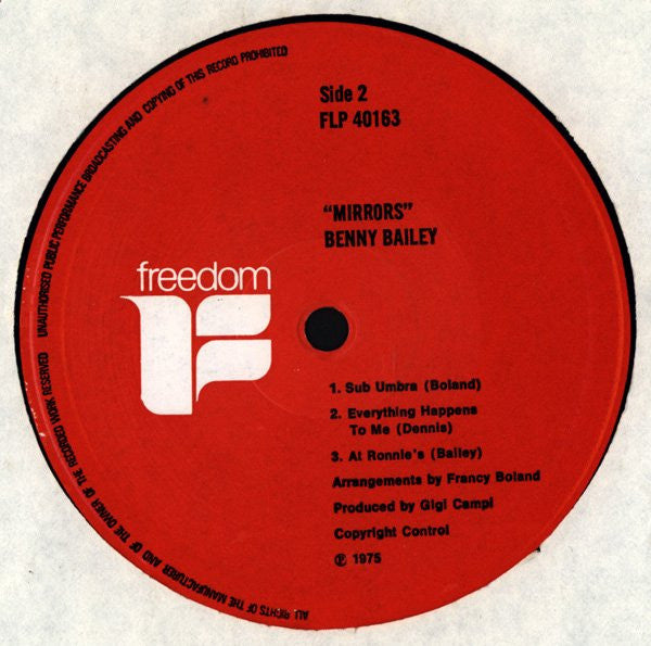 The Amazing Benny Bailey ~ Mirrors (Vinyl) - Djungel & Jazz