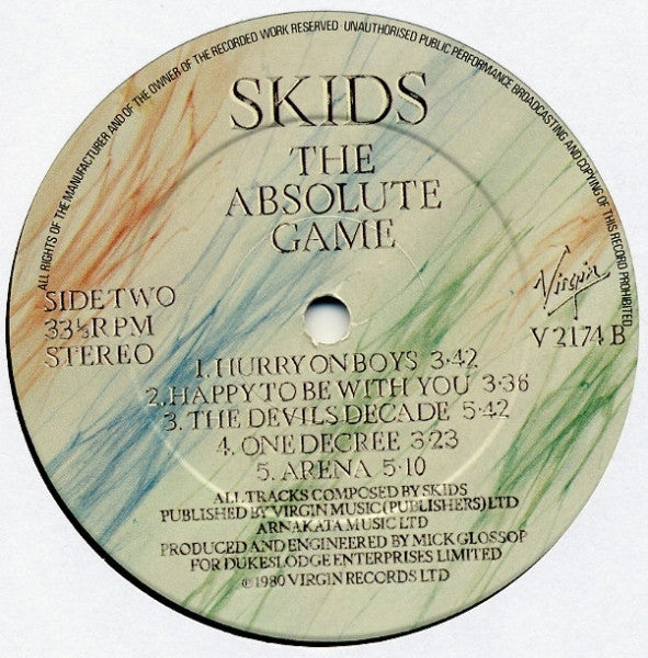 Skids ~ The Absolute Game (Vinyl) - Djungel & Jazz