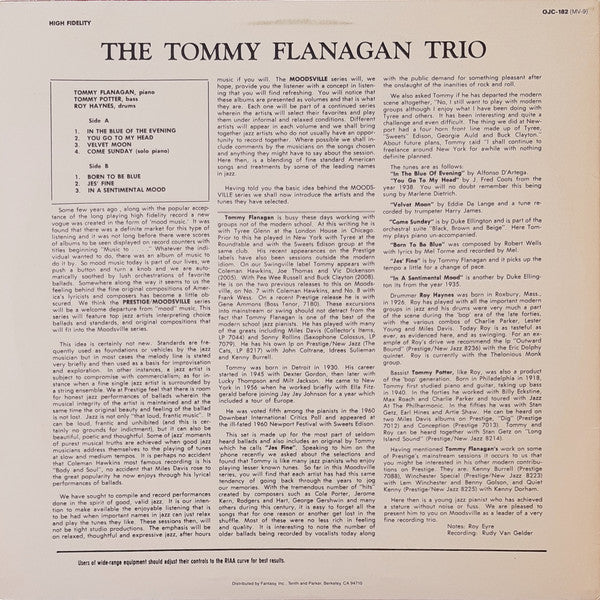 The Tommy Flanagan Trio ~ The Tommy Flanagan Trio (Vinyl) - Djungel & Jazz