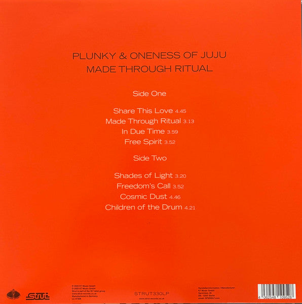 Plunky & Oneness ~ Made Through Ritual (Vinyl) - Djungel & Jazz