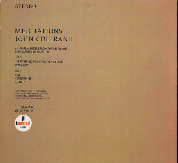 John Coltrane ~ Meditations (Vinyl) - Djungel & Jazz