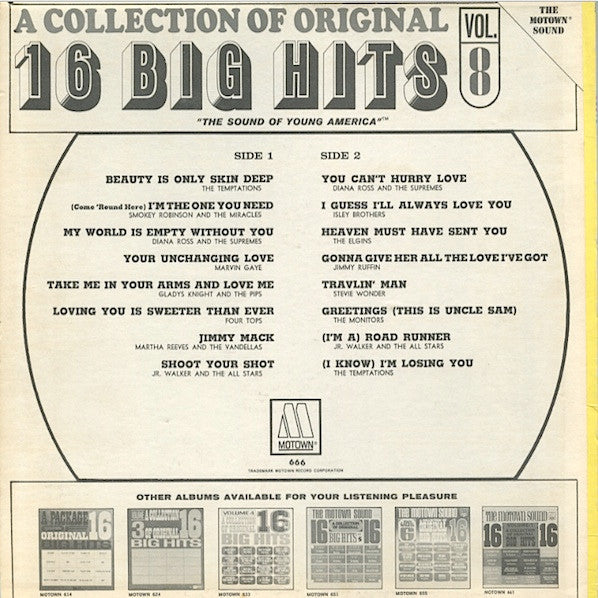 Various ~ A Collection Of Original 16 Big Hits Vol. 8 (Vinyl) - Djungel & Jazz