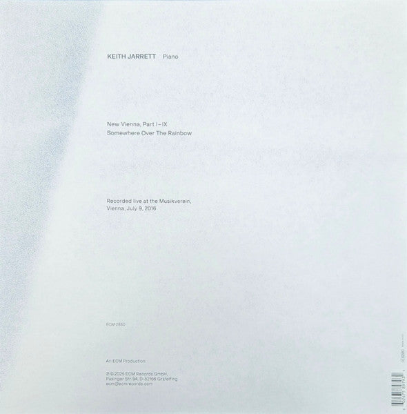 Keith Jarrett ~ New Vienna (At The Musikverein, 2016) (Vinyl) - Djungel & Jazz